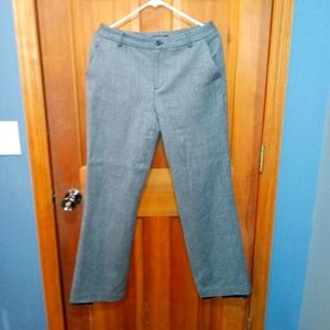 Chaps 100% wool dress pants herringbone size 6